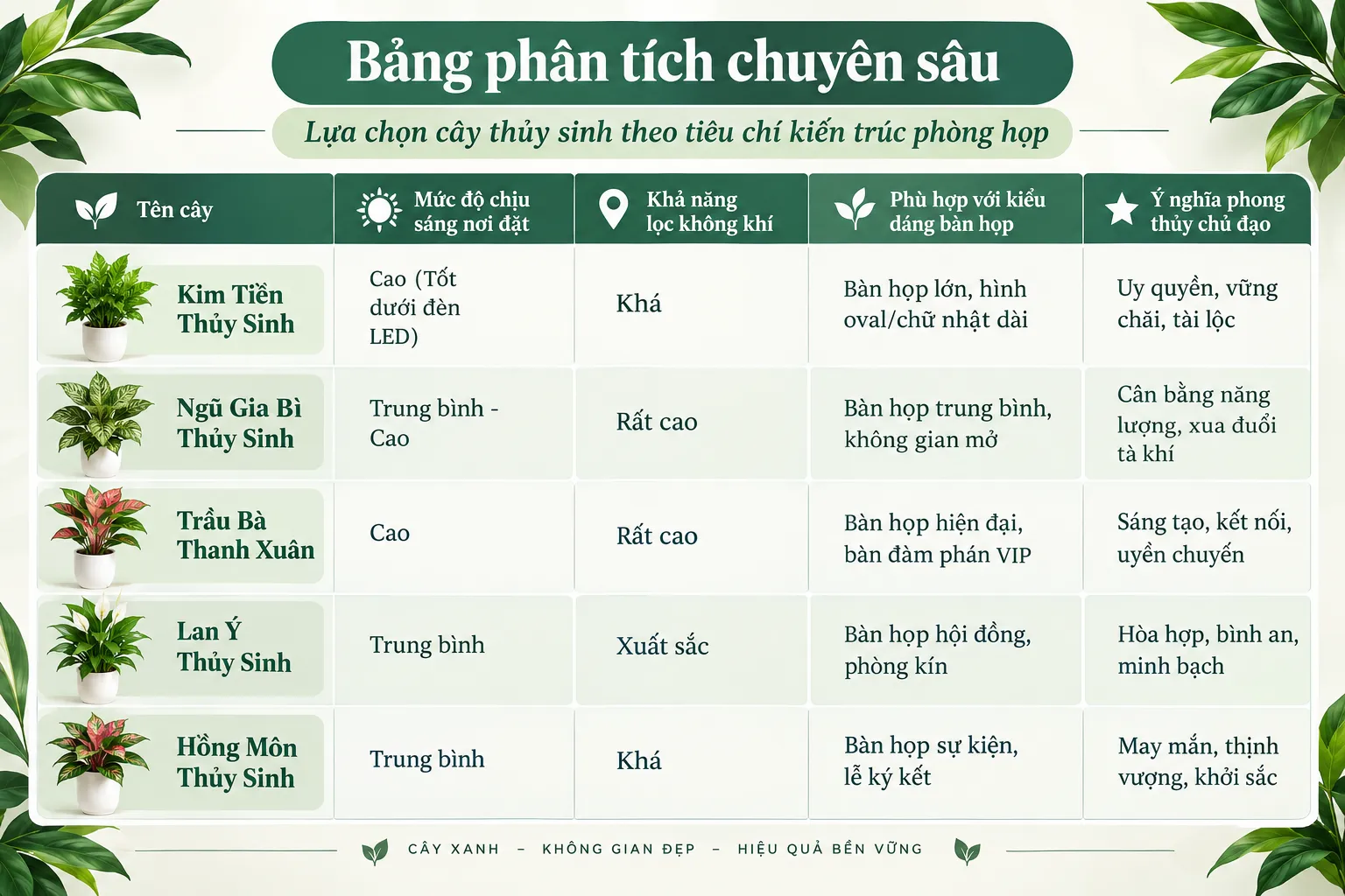 Cách lựa chọn cây thủy sinh